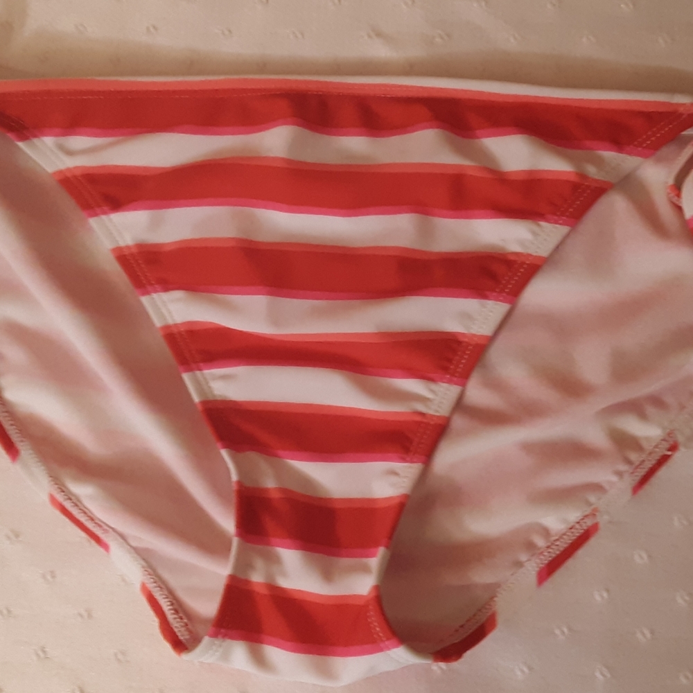 Striped bikini bottoms